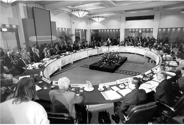 1989 in Canberra, Australia ; Ministerial Meeting of 12 economies