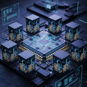 이미지 2 - 엔비디아 GPU와 HBM 반도체가 결합되어 강력한 성능을 내는 모습을 형상화한 이미지