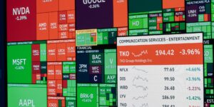 미국 배당 ETF 적립식 투자를 상징하는 디지털 자산 차트 이미지